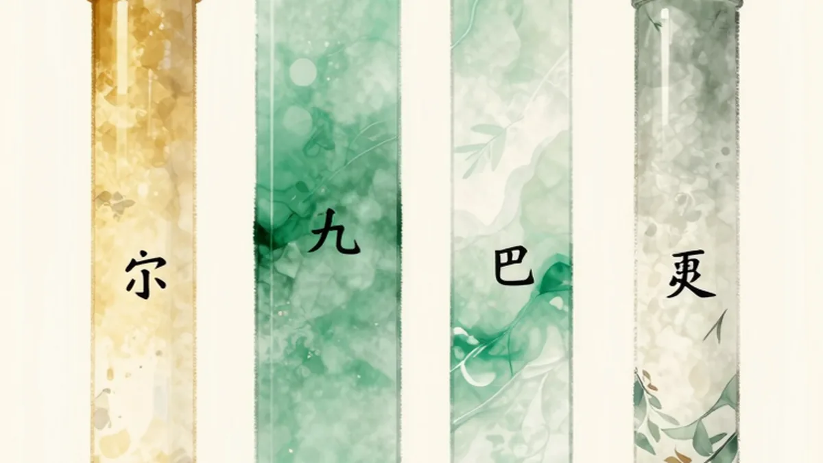 中国风插画：天干地支与八字命理