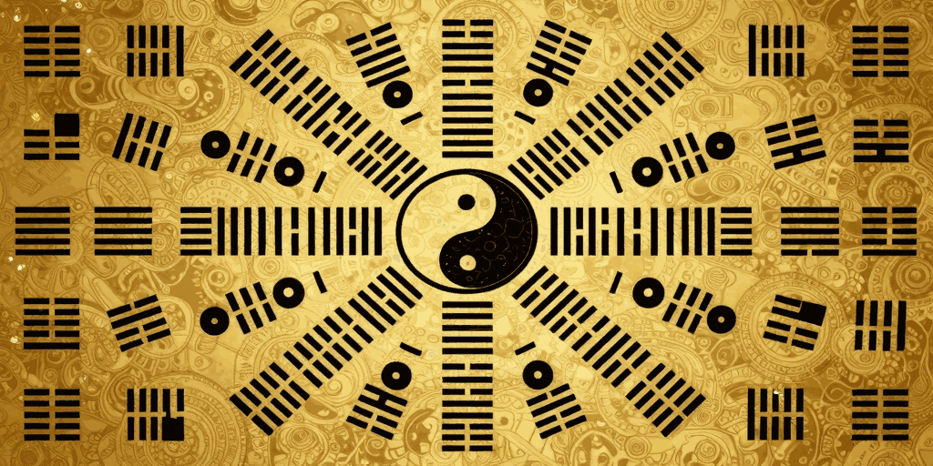 I Ching hexagrams illustration