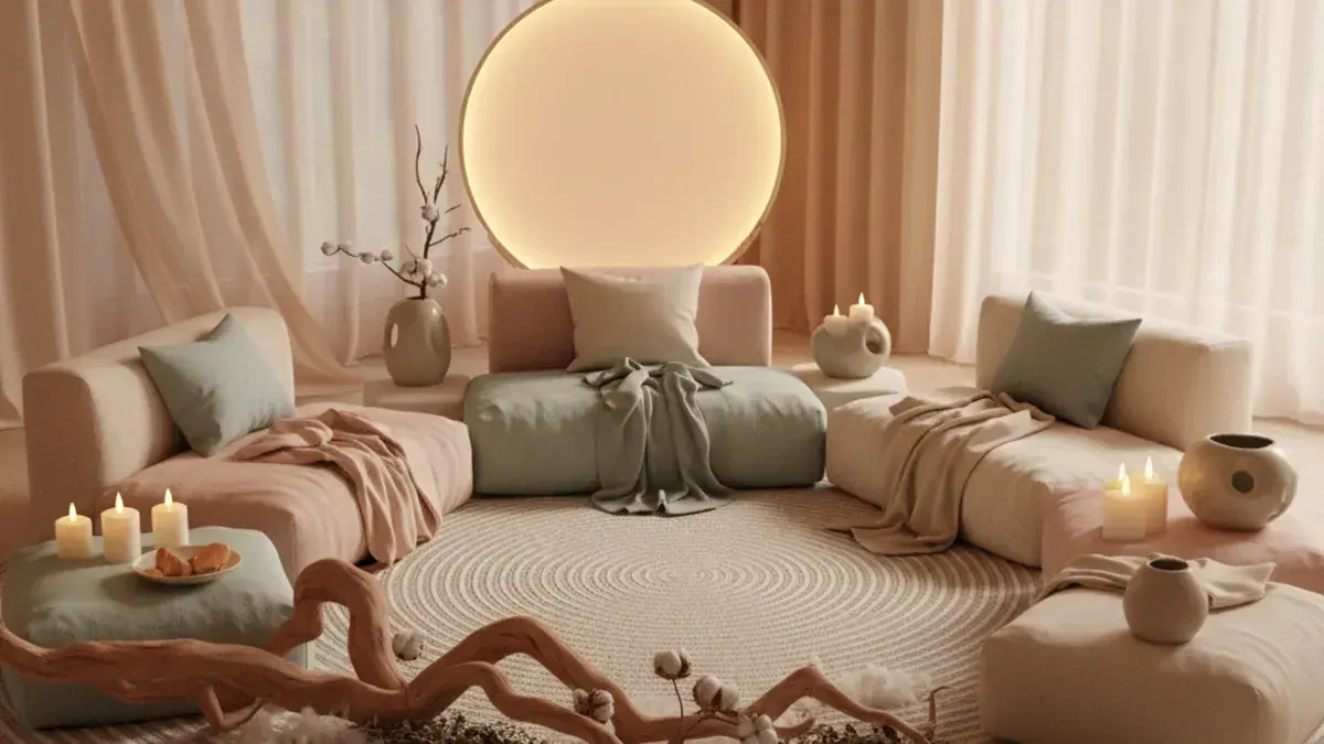 Wood and Earth balance illustration