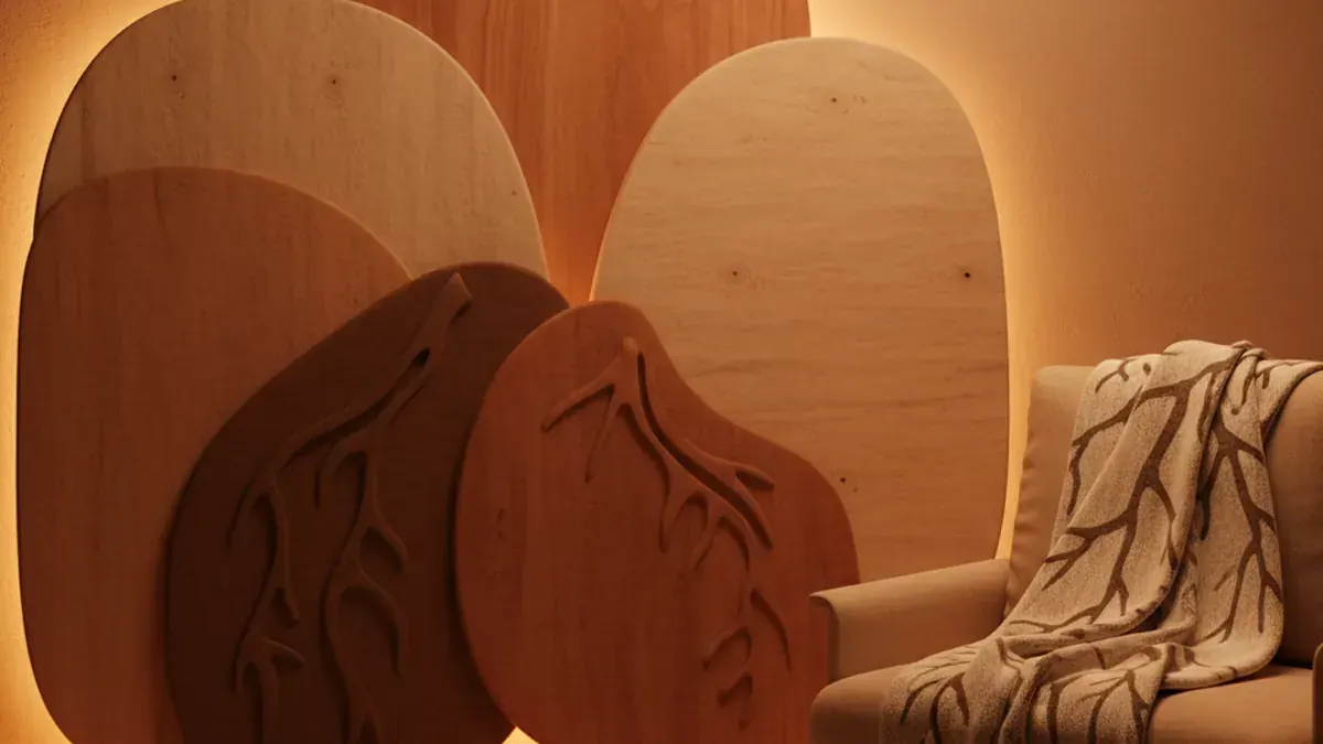 Wood and Earth calm cues illustration